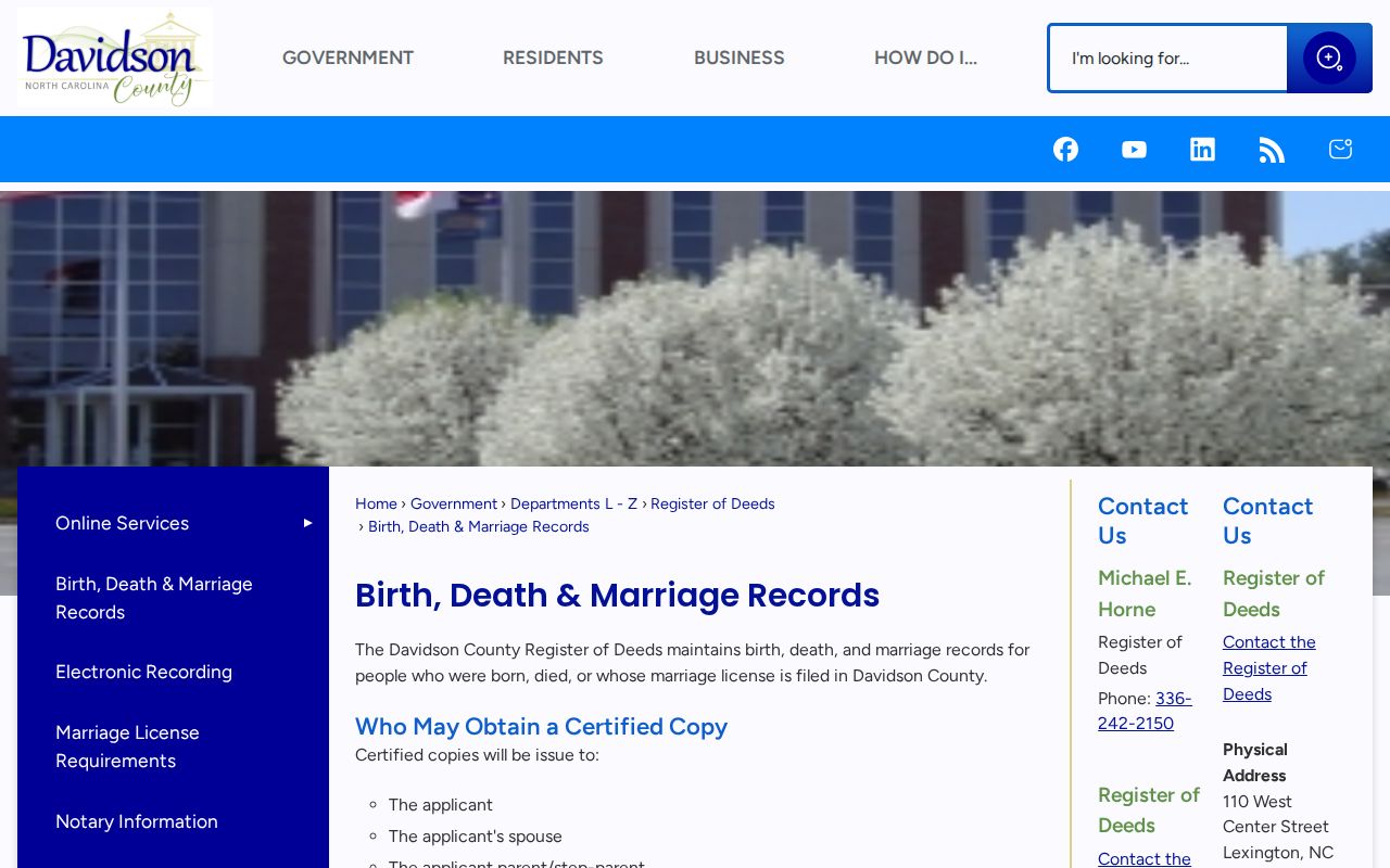Thomasville people search vital record eligibility and fee details
