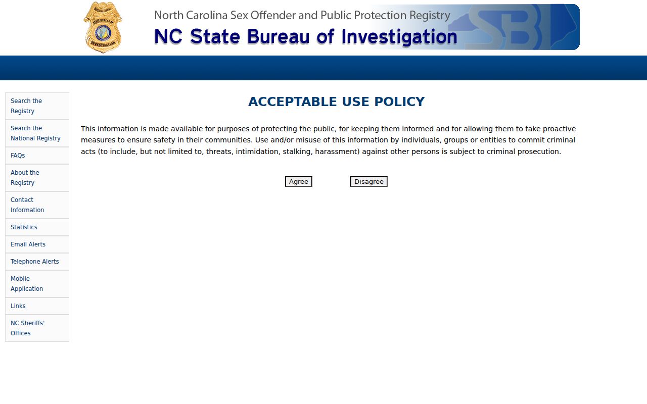 Thomasville public records sex offender registry search modes